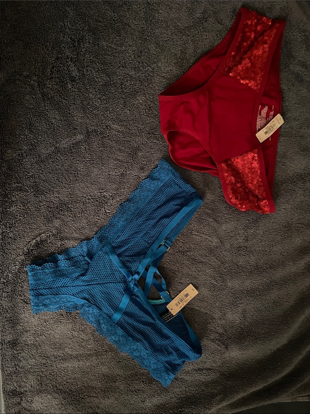 Red and blue Victoria’s Secret bikini underwear Bottoms